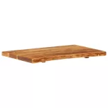 tömör akácfa fürdőszoba piperepolc 80x52x3,8 cm