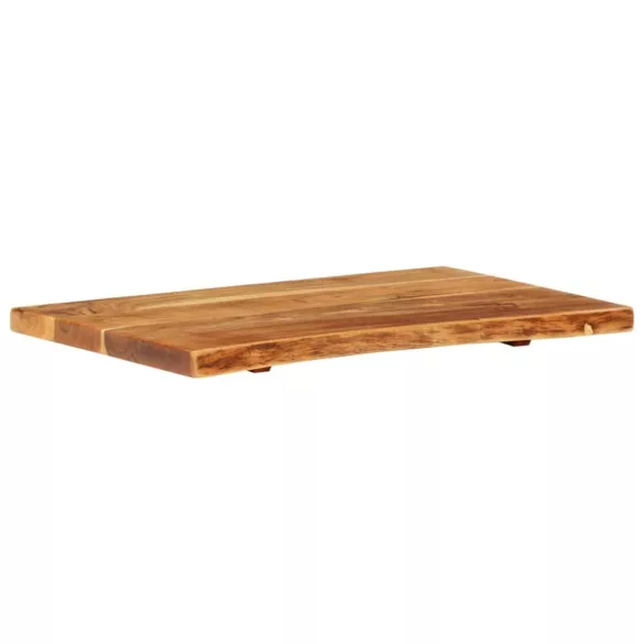 tömör akácfa fürdőszoba piperepolc 80x52x3,8 cm