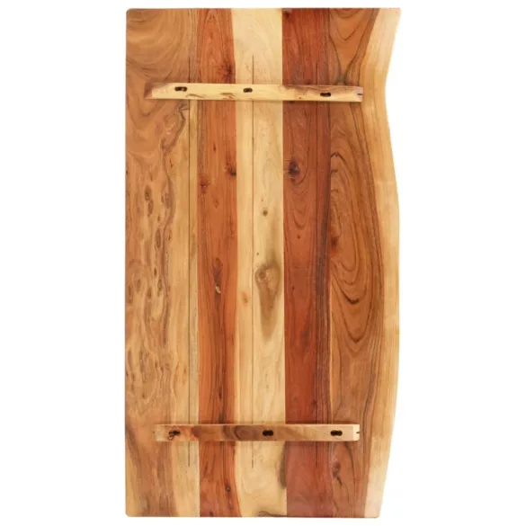 tömör akácfa fürdőszoba piperepolc 100x52x2,5 cm