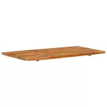 tömör akácfa fürdőszoba piperepolc 100x52x2,5 cm