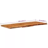 tömör akácfa fürdőszoba piperepolc 140x52x3,8 cm