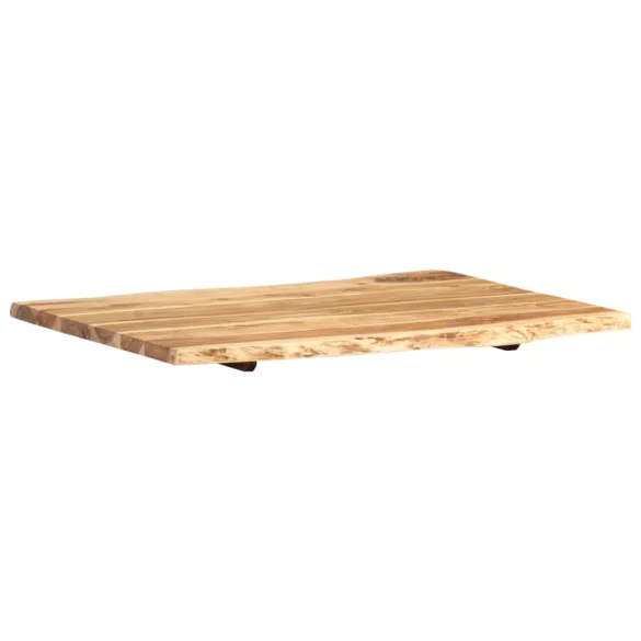 tömör akácfa asztallap 80 x (50-60) x 2,5 cm