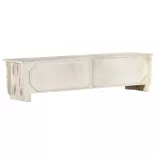 fehér tömör mangófa TV-szekrény 140 x 30 x 35 cm