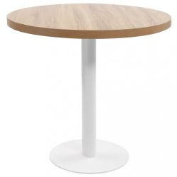 világosbarna MDF bisztróasztal 80 cm