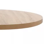 világosbarna MDF bisztróasztal 80 cm