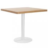 világosbarna MDF bisztróasztal 80 x 80 cm