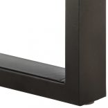 tömör újrahasznosított fa és acél pad 110 cm