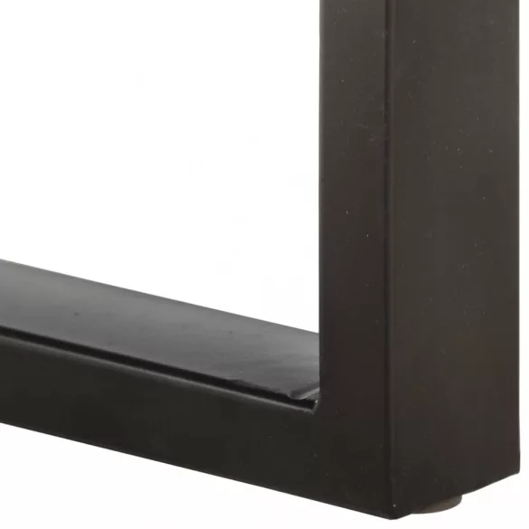 tömör újrahasznosított fa és acél pad 110 cm