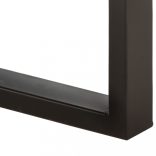 tömör nyers mangófa és acél pad 110 cm