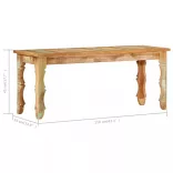 tömör újrahasznosított fapad 110 x 35 x 45 cm