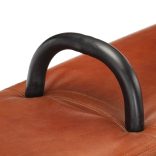 valódi kecskebőr vintage stílusú lólengő pad fogantyúkkal