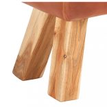 valódi kecskebőr vintage stílusú lólengő pad fogantyúkkal