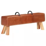 valódi kecskebőr vintage stílusú lólengő pad fogantyúkkal