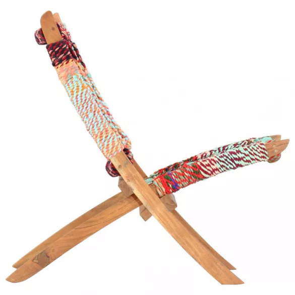 többszínű összecsukható Chindi szövet szék