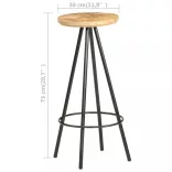 4 db nyers mangófa bárszék