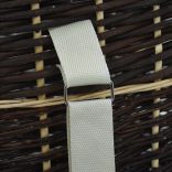 természetes fűzfa tűzifa hátikosár tartóövvel 57 x 51 x 69 cm