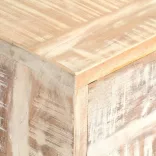 fehér tömör akácfa TV-szekrény 140 x 30 x 45 cm