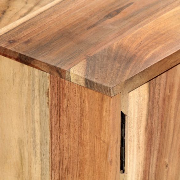 tömör akácfa TV-szekrény 118 x 30 x 45 cm