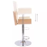 krémszínű műbőr bárszék