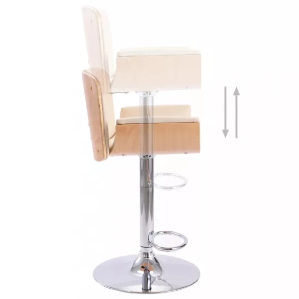 krémszínű műbőr bárszék