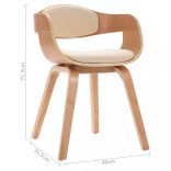 2 db hajlított fa és műbőr étkezőszék