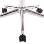 krémszínű hajlított fa és műbőr forgó étkezőszék