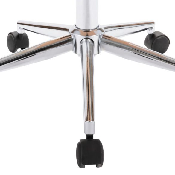 krémszínű hajlított fa és műbőr forgó étkezőszék