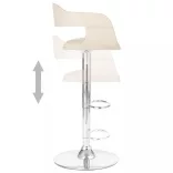 fehér műbőr bárszék