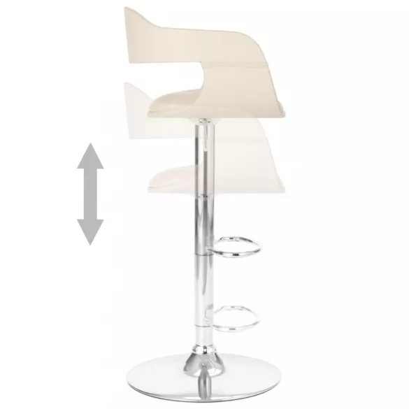 fehér műbőr bárszék