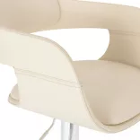 fehér műbőr bárszék