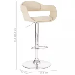 fehér műbőr bárszék