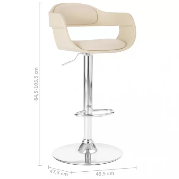 fehér műbőr bárszék