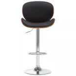 fekete műbőr bárszék