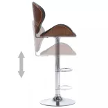 fekete műbőr bárszék