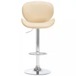 krémszínű műbőr bárszék