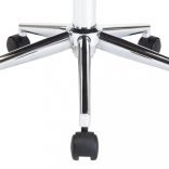 krémszínű hajlított fa és műbőr forgó étkezőszék