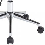 krémszínű hajlított fa és műbőr forgó étkezőszék