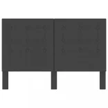 sötétszürke szövet steppelt fejvég 140 x 200 cm