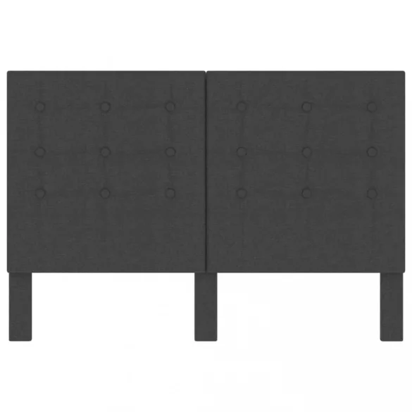 sötétszürke szövet steppelt fejvég 140 x 200 cm