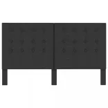 sötétszürke szövet steppelt fejvég 180 x 200 cm