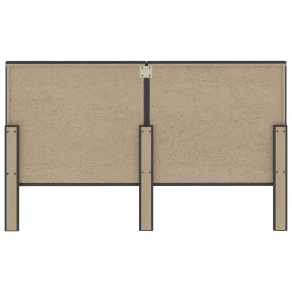 sötétszürke szövet steppelt fejvég 180 x 200 cm