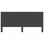 sötétszürke szövet steppelt fejvég 200 x 200 cm