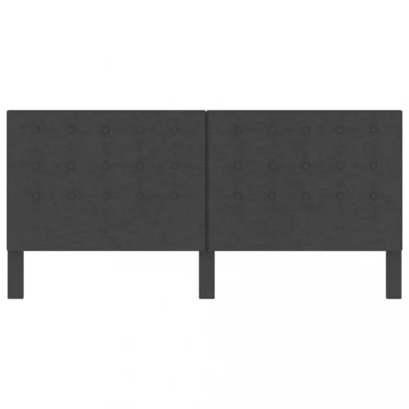 sötétszürke szövet steppelt fejvég 200 x 200 cm