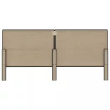 sötétszürke szövet steppelt fejvég 200 x 200 cm