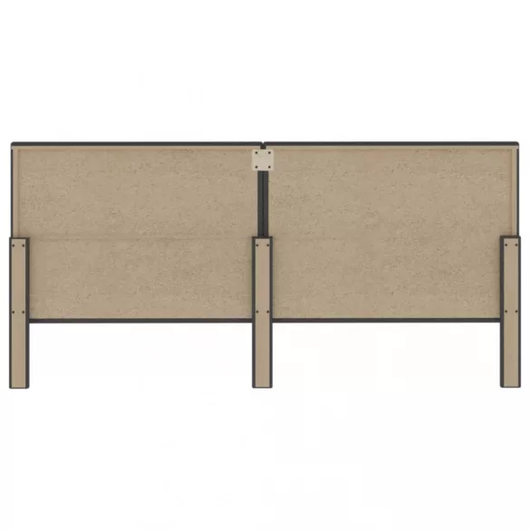 sötétszürke szövet steppelt fejvég 200 x 200 cm