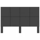 sötétszürke szövet fejvég 160 x 200 cm