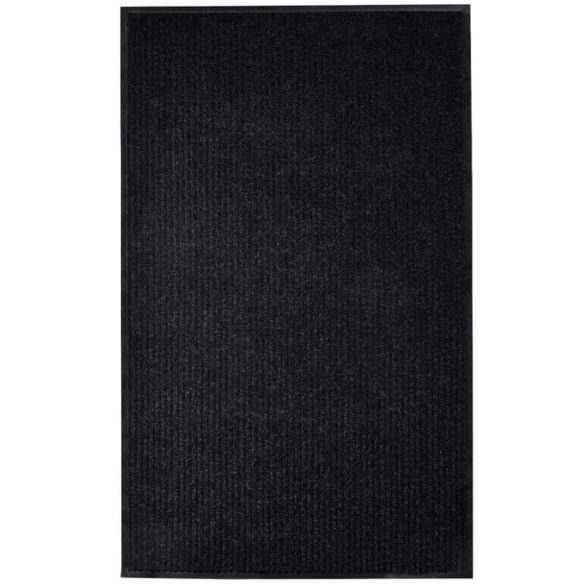 fekete PVC lábtörlő 117x220 cm