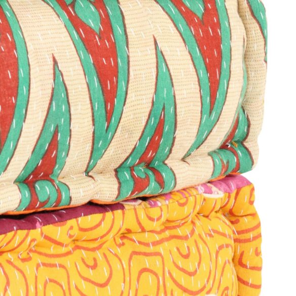 foltvarrott szövetpuff 60 x 70 x 36 cm