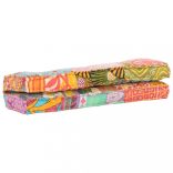 többszínű foltvarrott szövet raklapkanapé-párna