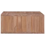 tömör tíkfa dohányzóasztal 70 x 70 x 30 cm